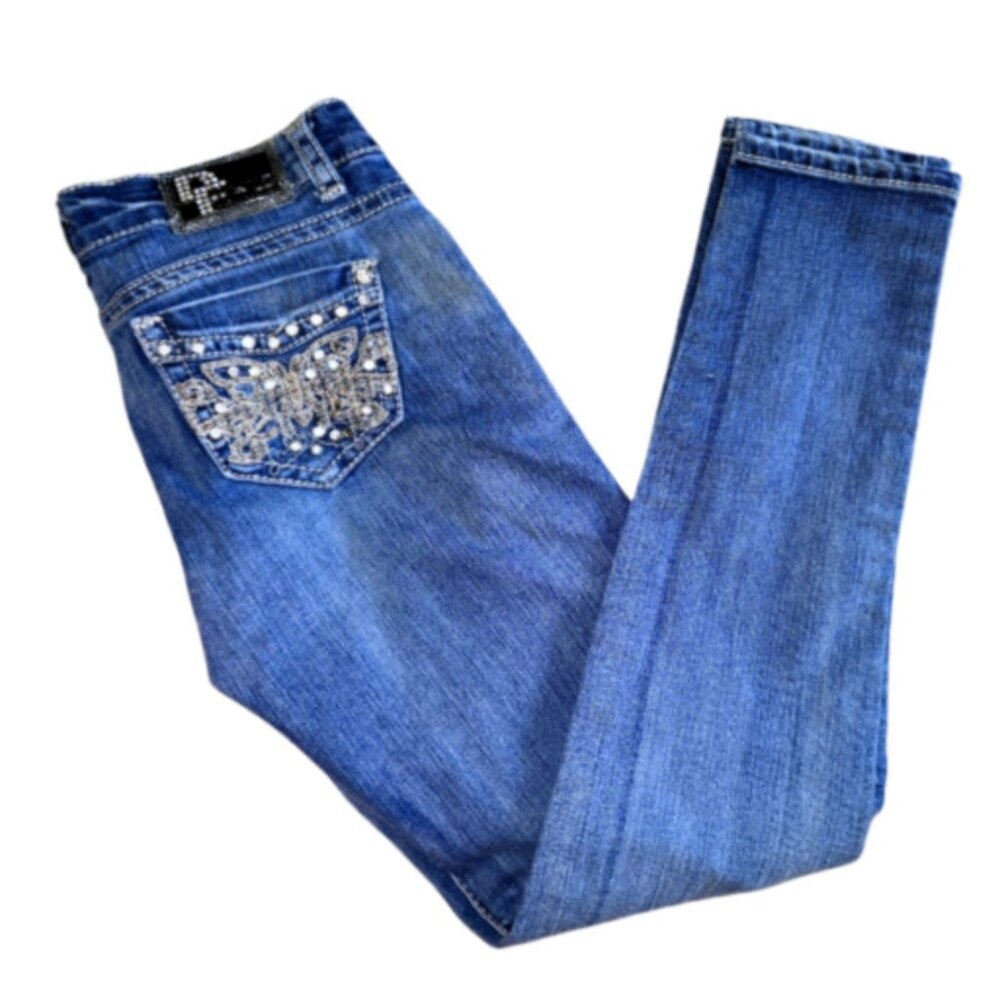 D-Fuz Medium Blue Jeans Diamond Skinny Size 5 / 6